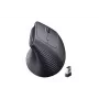 UGREEN bezvadu vertikālā pele melna 2.4GHz ergonomiska klusa klikšķa 2400 DPI