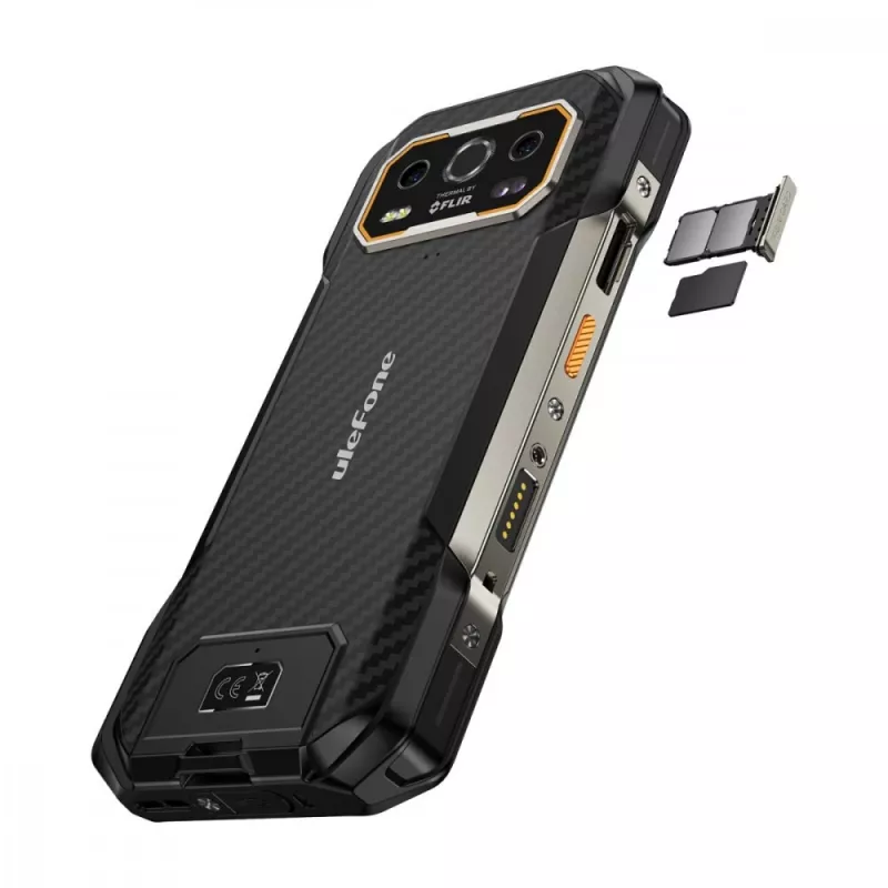ULEFONE ARMOR 27T 12GB RAM 256GB Atmiņa 4G LTE Izturīgs Viedtālrunis (Melns)