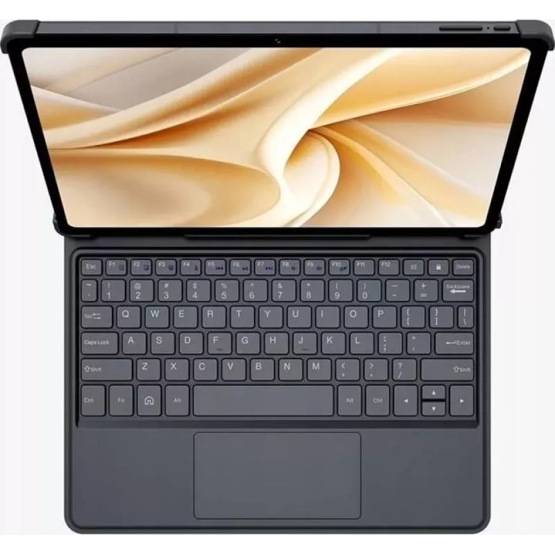 Ulefone Tab A11 Pro tastatūras futrālis ar skārienpaliktni, QWERTY, Pogo Pin, melns