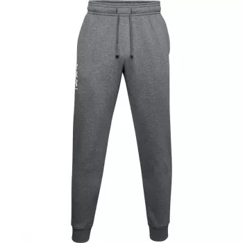 Under Armour vīriešu Rival Fleece 3Logo džogeri pelēki gaiši raibi / melni S izmērs