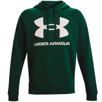 Under Armour vīriešu Rival Fleece liela logotipa jaka ar kapuci zaļa