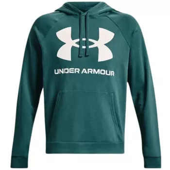 Under Armour Men's Rival Fleece Big Logo Hoodie Martian Green