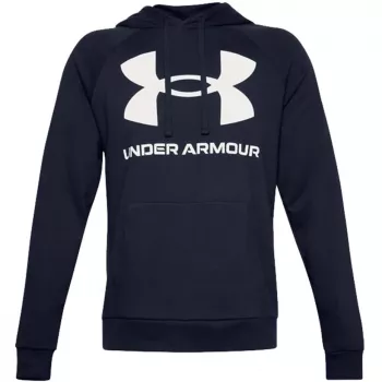 Under Armour vīriešu Rival Fleece liela logotipa jaka ar kapuci Midnight Navy 1357093 410