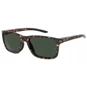 Under Armour UA-0005-S-86 Vīriešu sporta saulesbrilles - Matēts melns rāmis, pelēkas lēcas, 58/19/145 mm