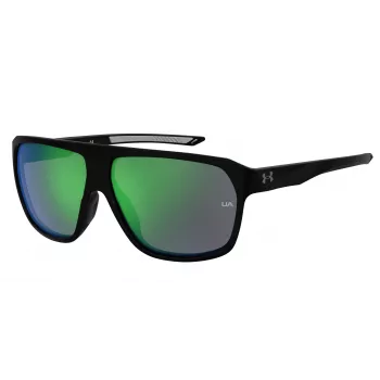 Under Armour UADominate807 Unisex Sporta Saulesbrilles - Satin Melns/Pelēks - 62/17/130 mm