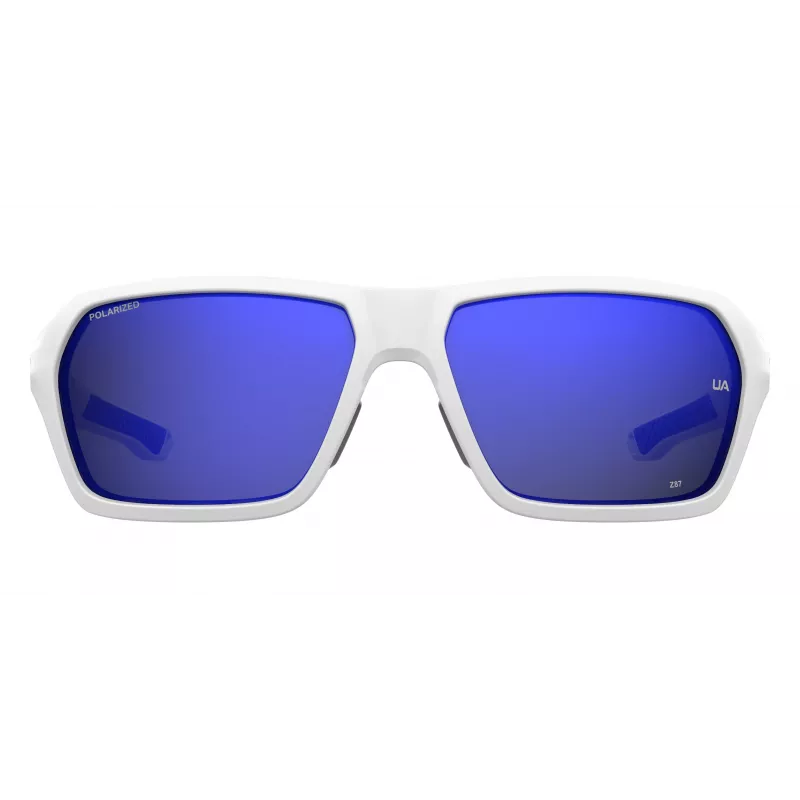 Under Armour UARECON6HTG47 Vīriešu saulesbrilles - Taisnstūra wrap-around, zaļa lēca, Havana rāmis