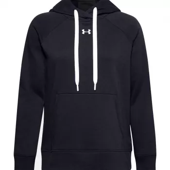 Under Armour Women's Rival Fleece Hb Hoodie Melns 1356317 001