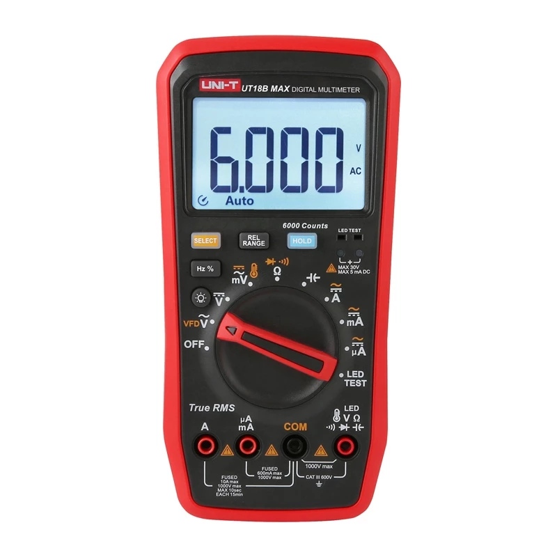 UNI-T True RMS UT18B MAX Digitālais Multimetrs
