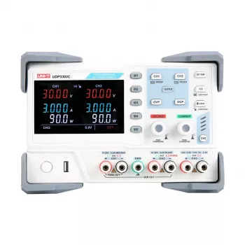 Uni-T UDP3303C Trīs kanālu programmējams līdzstrāvas barošanas avots, 3 kanāli, 0-30V, 0-3A, 195W