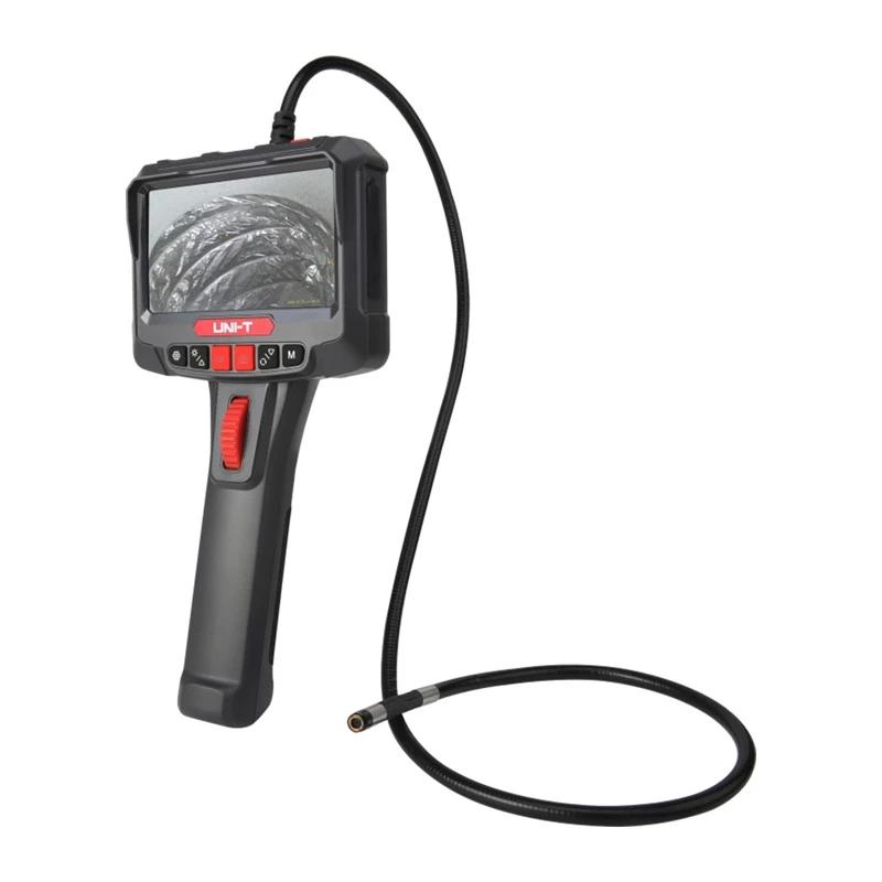 UNI-T UT663B-2m industriālais boroskops ar 4,3 collu IPS ekrānu, 5,5mm IP67 zonde, 1080P kamera, 2m pusciets kabelis, 6 LED gaismas, 2600mAh akumulators