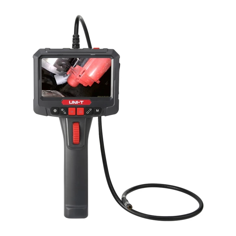 UNI-T UT663B-2m industriālais boroskops ar 4,3 collu IPS ekrānu, 5,5mm IP67 zonde, 1080P kamera, 2m pusciets kabelis, 6 LED gaismas, 2600mAh akumulators