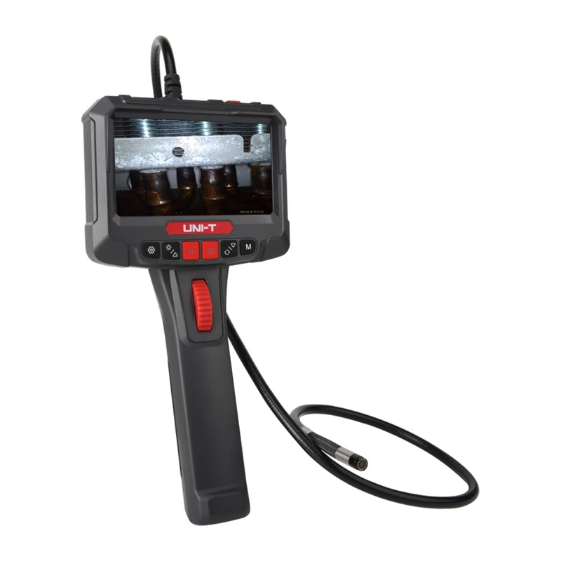 UNI-T UT663B-2m industriālais boroskops ar 4,3 collu IPS ekrānu, 5,5mm IP67 zonde, 1080P kamera, 2m pusciets kabelis, 6 LED gaismas, 2600mAh akumulators