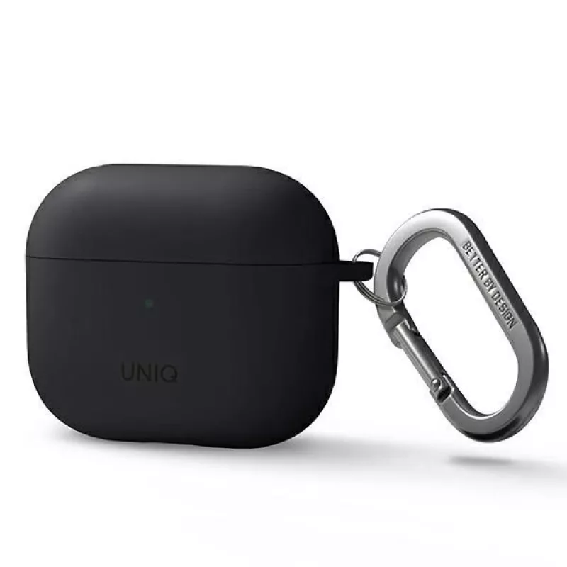 UNIQ Uniq Nexo Maciņš AirPods 3 ar Ausu Āķiem Silikons - Pelēks