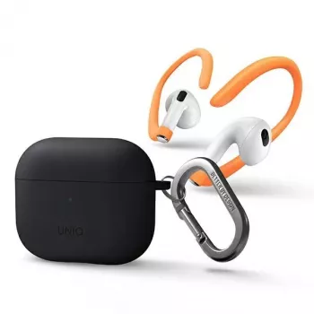 UNIQ Uniq Nexo Maciņš AirPods 3 ar Ausu Āķiem Silikons - Pelēks