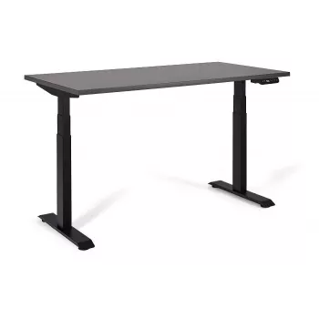 UNIQUE ACTIVE I Elektriski regulējams augstuma galds 140x70 cm Melns