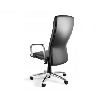 UNIQUE Adella C239 Office Chair, Genuine Leather HL-4, Black