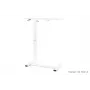 UNIQUE LAPTOP DESK White - Pārvietojams galds ar regulējamu augstumu un riteņiem