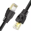 UNITEK Cat.7 SSTP Ethernet komutācijas kabelis RJ45, 0.5m, pelēks, 10Gbps, 600MHz, zeltīts