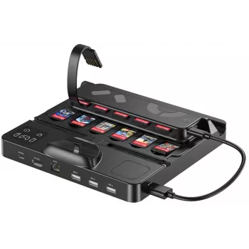 UNITEK Charging Station for Nintendo Switch with Switch & Card Reader