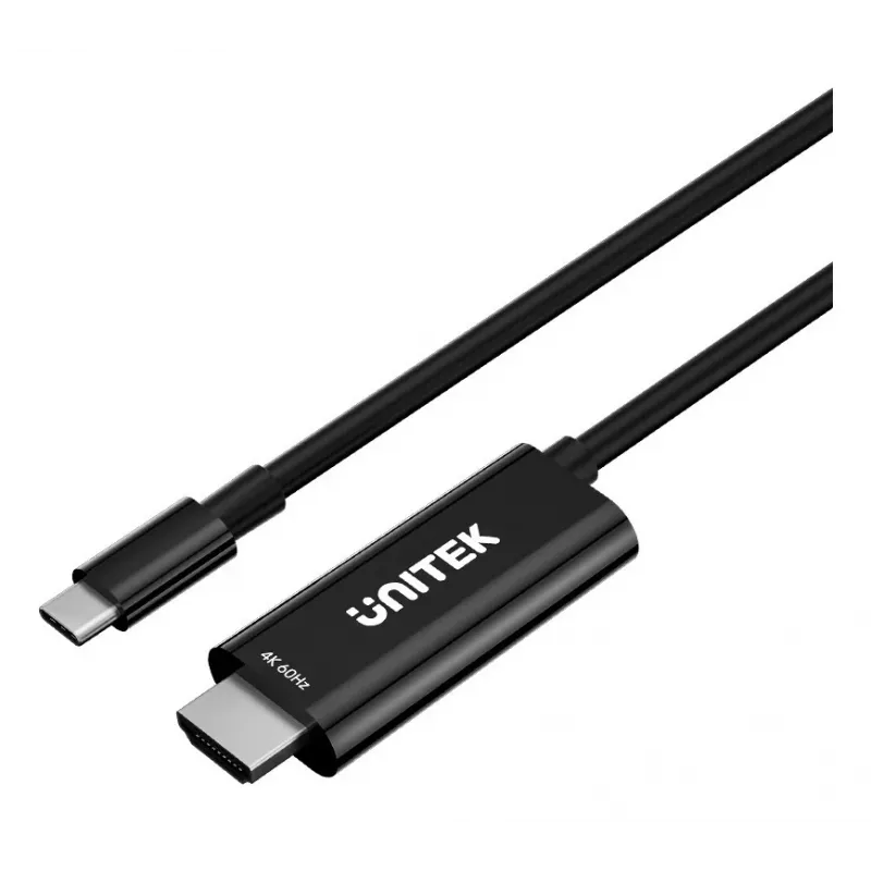 UNITEK USB-C uz HDMI 4K@60Hz kabelis ar USB-C PD 100W