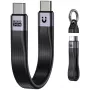 UNITEK USB4 Atslēgu piekariņa kabelis USB-C uz USB-C 40Gbps 240W PD 8K 13cm Melns