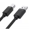 UNITEK Y-C430GBK USB 2.0 A vīrišķais uz B vīrišķais kabelis 1m melns