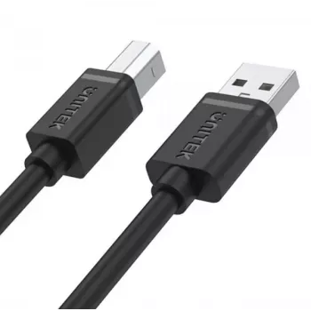 UNITEK Y-C430GBK USB 2.0 A vīrišķais uz B vīrišķais kabelis 1m melns