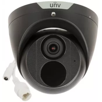 UNIVIEW IPC3614SS-ADF28KM-I0-BLACK 4MP IR Dome IP Camera, 2.8mm, Black