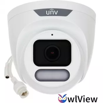 UNIVIEW IPC3628LE-ADF40K-WP 8MP Turret IP kamera ar 4mm objektīvu, PoE, IR 40m, IP67, IK10