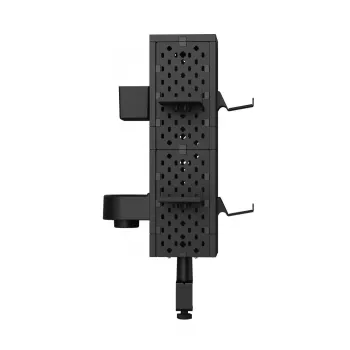 uRage Pegboard modulārais spēļu piederumu organizatora komplekts, sienas vai galda stiprinājums, melns (00186081)