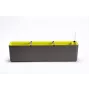 URBALIVE BERBERIS Pašlaistītājs Taisnstūra puķu kaste 80 x 20 cm, pelēki brūna