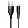 USAMS Apple Lightning 2A uzlādes kabelis 1m Melns