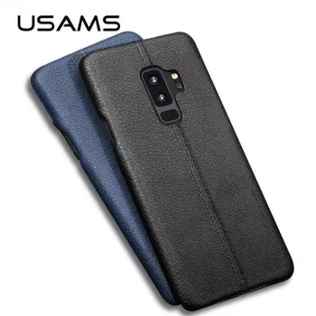 USAMS Samsung Galaxy S9 ādas cietais maciņš gaiši brūns