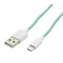 USAMS US-SJ098 USB A uz Micro USB uzlādes kabelis 1M Ciāna