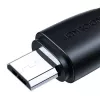 USB uzlādes un datu kabelis, Micro USB-A uz USB-A, 0,25 m, melns, Joyroom S-UM018A11, Surpass sērija