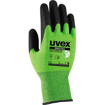 Uvex D500 putu aizsardzības cimdi pret iegriezumiem, izmērs 9 (L), pelēki/antracīta 6060409