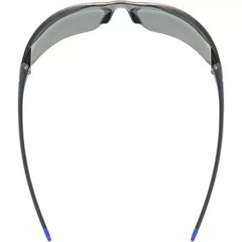 UVEX Equate Riteņbraukšanas brilles, Melna/Zila Matēta/Spoguļzila