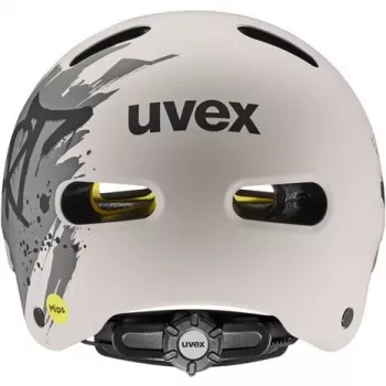 UVEX Kid 4 Style MIPS Bērnu veloķivere, Dirt Warm Grey