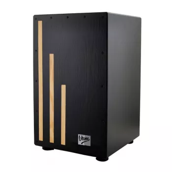 V-TONE CJ 10 Cajon String Drum Case SE - Melns, Izturīga neilona kastanetes soma ar polsterētu rokturi un plecu siksnu