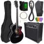 V-TONE EAG SET BK Elektroakustiskā ģitāra + Pastiprinātāja komplekts, Melns