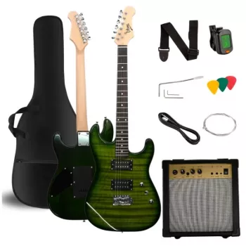 V-TONE EGW 39 GR Elektriskā ģitāra 4/4 Stratocaster Zaļa