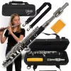 V-TONE PICCOLO 1 Piccolo flauta C, ABS sveķi, niķeļa sudraba galvas daļa, niķelēti taustiņi, Bēma sistēma, Split E, C pēdas daļa, studentu modelis, ar cieto futrāli un aksesuāriem
