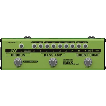 Valeton Dapper Bass Mini Multi-Efekta Pedālis Basģitārai ar Kompresoru, Boost, Oktāvu, Fuzz, Chorus, Skeneri un DI Izeju