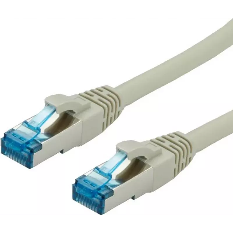 VALUE Patch Cable RJ-45 (M) to RJ-45 (M) 10 m SFTP PiMF CAT 6e Molded Stranded Grey