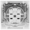 VCX WESA LC 13 Viena kontaktligzda ar zemējumu, E tips, 16A 250V, balta