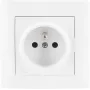 VCX WESA LC 13 Viena kontaktligzda ar zemējumu, E tips, 16A 250V, balta