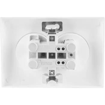 VCX WESA LC 16 Divvietīga kontaktligzda ar zemējumu, 16A 250V, melna