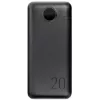 VEGER ārējais akumulators 20000 mAh 20W PD QC 3.0 2x USB-A USB-C melns