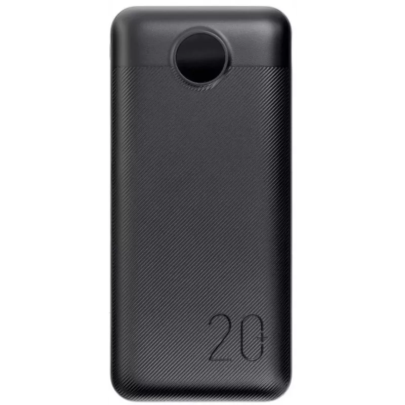 VEGER ārējais akumulators 20000 mAh 20W PD QC 3.0 2x USB-A USB-C melns