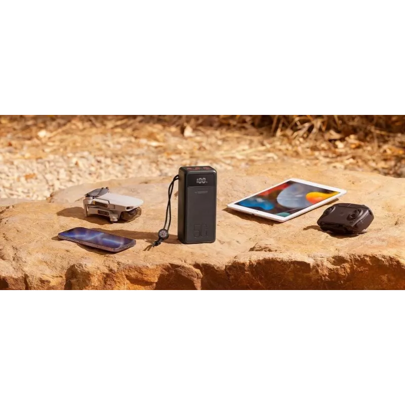 Veger Power Bank Tank Lite (W5001) PD QC3.0 5A 22.5W 50000 mAh Melns